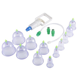 12pcs/set Chinese Health Care Medical Vacuum Body Cupping Therapy Cups Massage Body Relaxation Healthy Message Set Safe SELLING