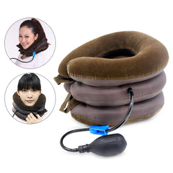 Relief Pain Chiropractic Neck Collar Stretcher Cervical Traction Inflatable Neck